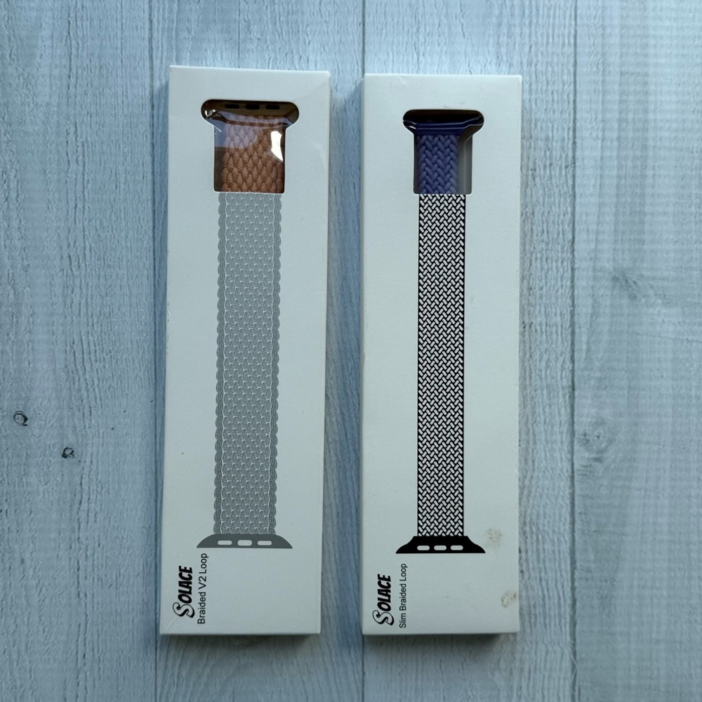 Solace Set of Two Apple Watch Braided V2 Loop Bands
